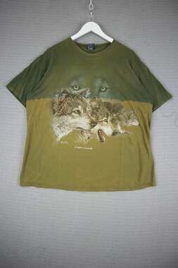 Polar Vintage Wolf Tee Mens XL Tie Dye Y2K Wolves Outdoor